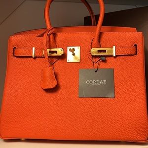 birkin style leather handbolsa